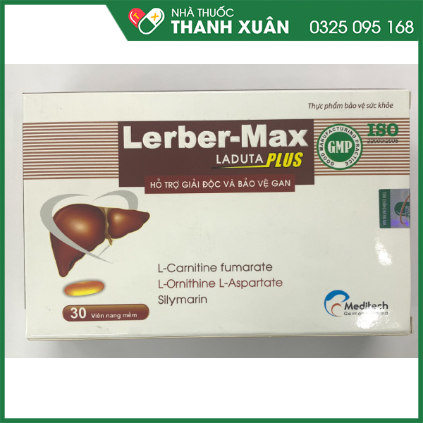 Lerber-Max Laduta Plus tăng cường chức năng gan